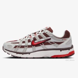 Nike WMNS P-6000 – Metallic Summit White/Red Colorway